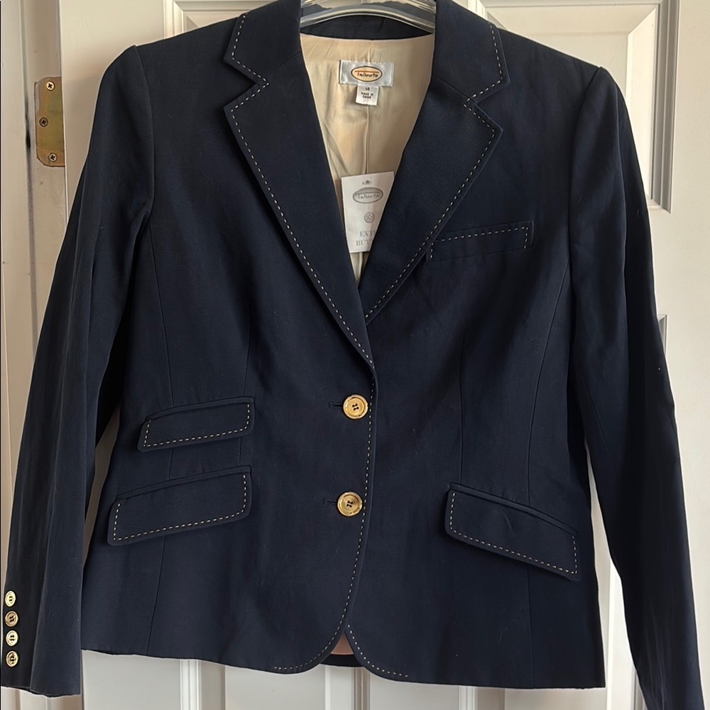 NWT Talbots Navy Blazer with Gold Buttons - Picture 3 of 8
